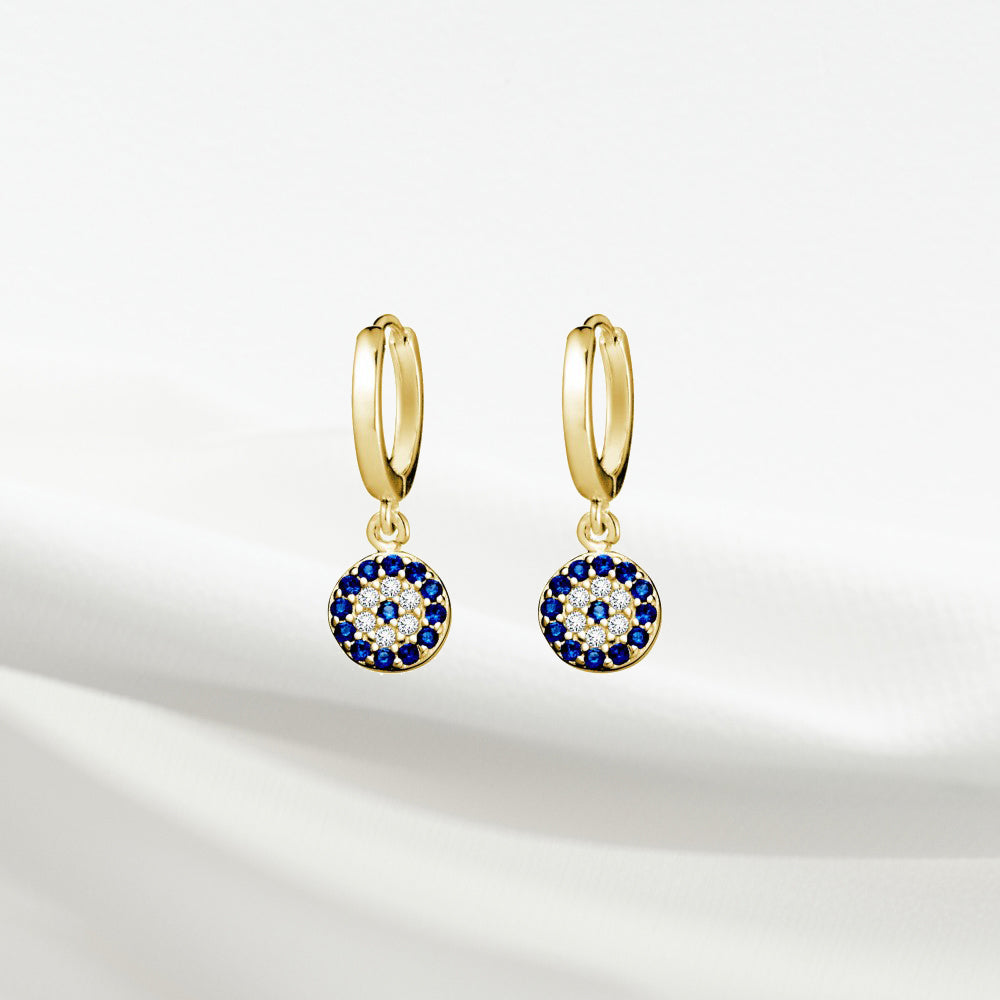 Emily sleeper with round evil eye charm