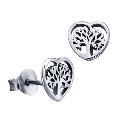 'Tree of Life' in a heart studs