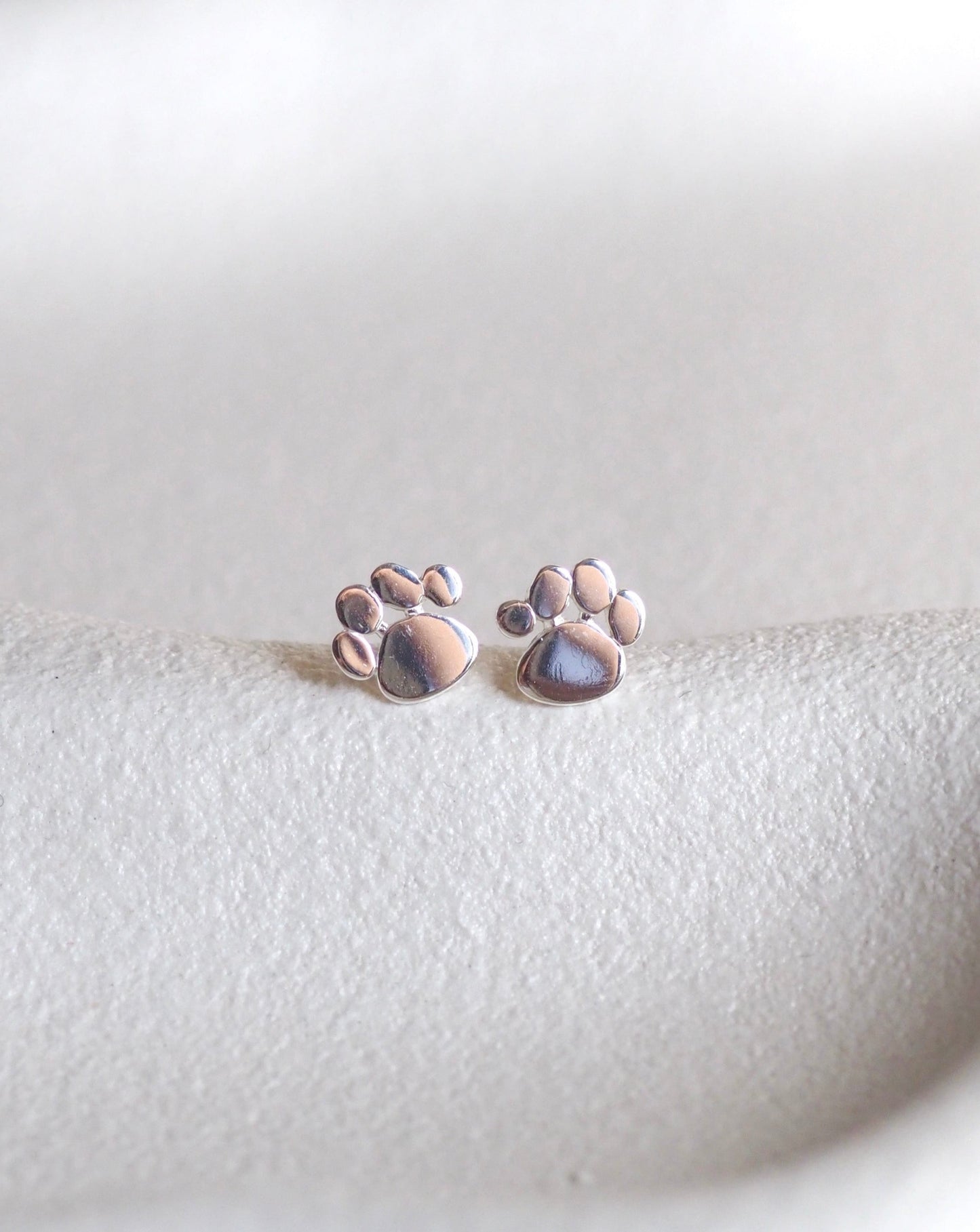 Paw print studs