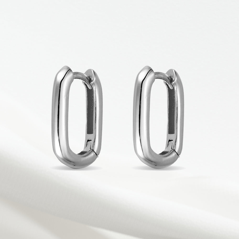 Tess Sterling Silver Oval Earring
