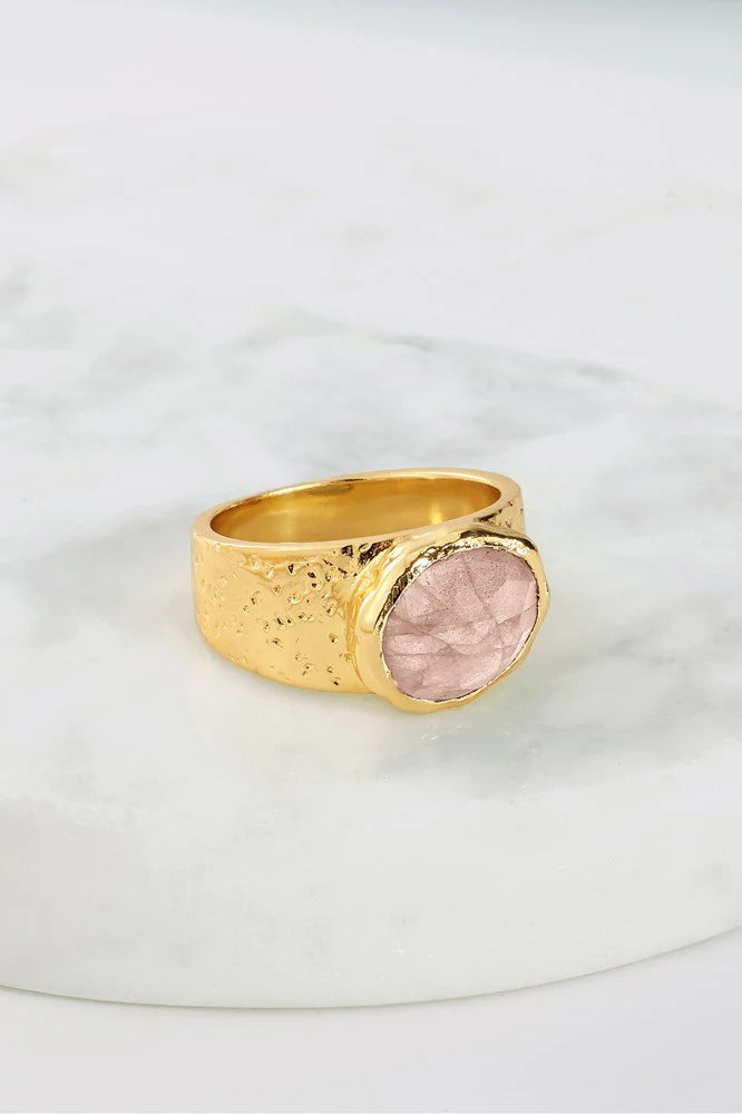 DANIELLA RING - ROSE QUARTZ ZAFINO