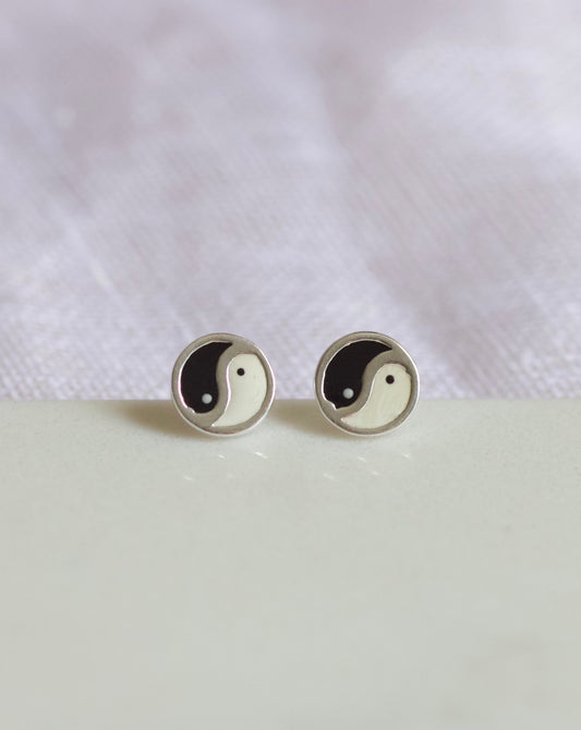 Yin and Yang studs