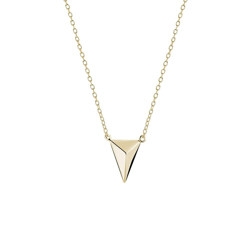 Pyramid necklace gold