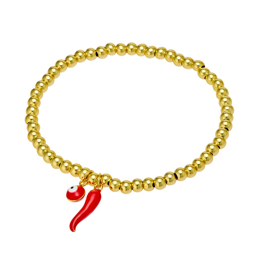 Sterling Silver Protective Charm Ball Bracelet