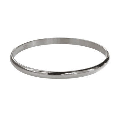 Stainless steel 5mm wide comfort fit bangle 65mm