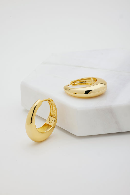 The Cleo Large Hoop | Gold