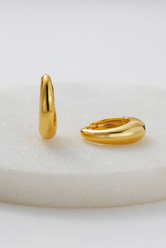 The Cleo Medium Hoop | Gold