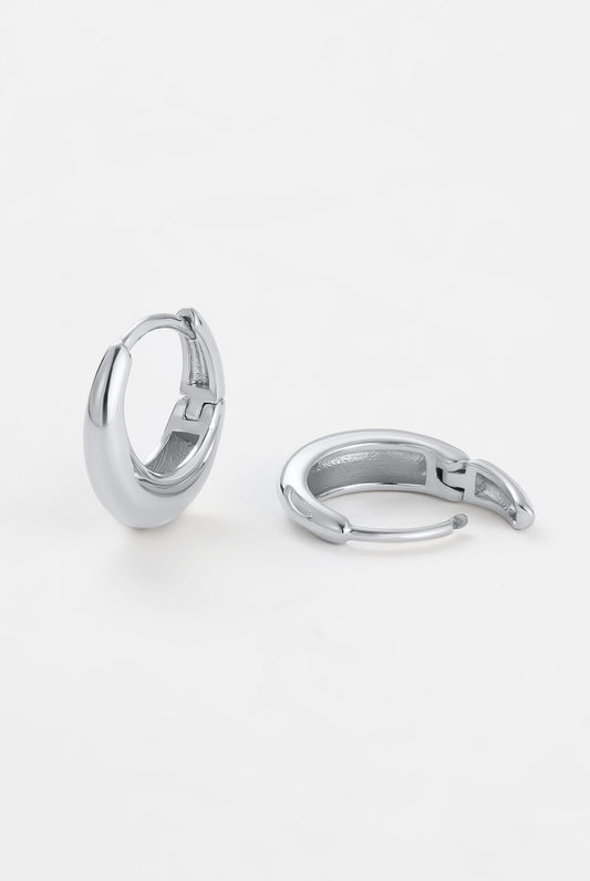 The Cleo Small Hoop | Silver