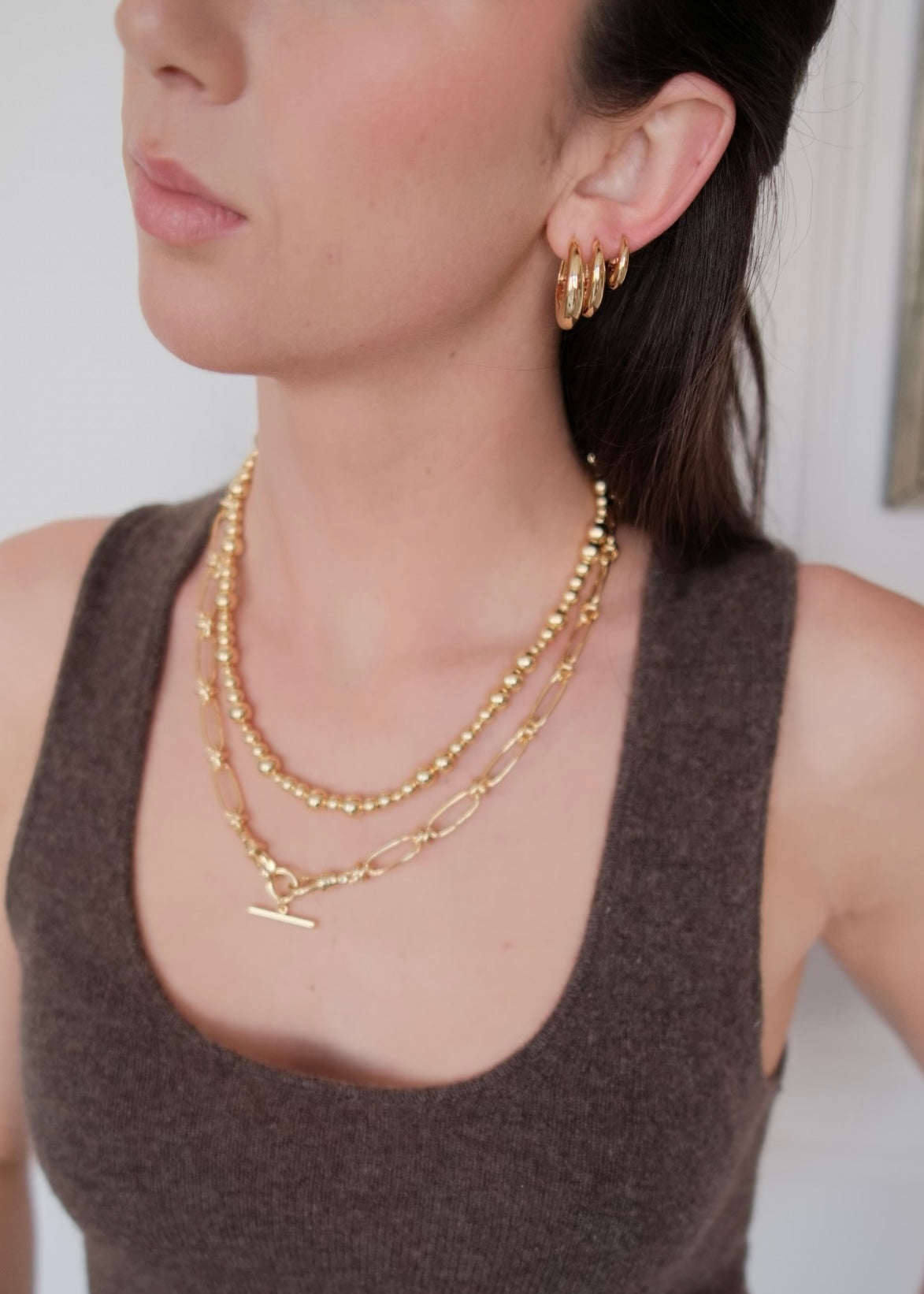 The Cleo Large Hoop | Silver