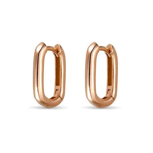 Tess Rose Gold Oval Earring